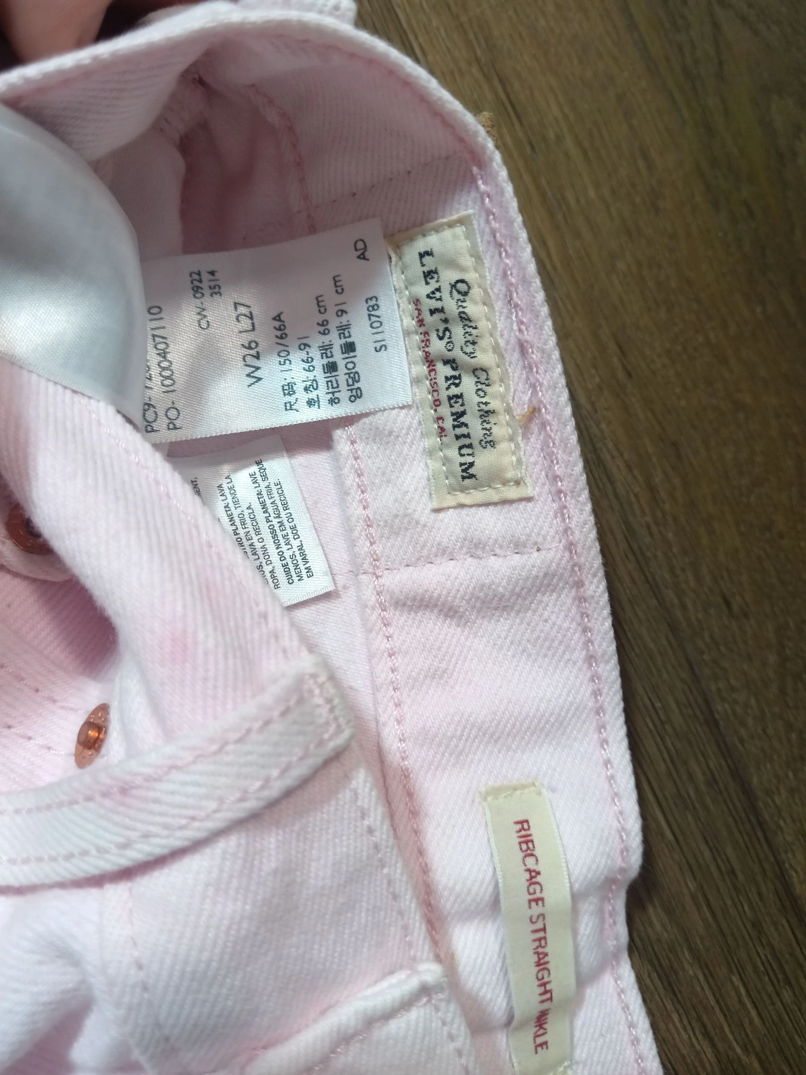 Levi's Premium Ribcage Straight Ankle jeans rosa W26 – photo 5